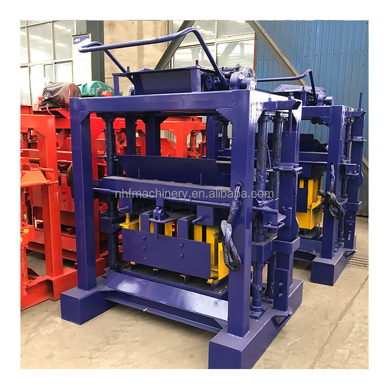 Good Price Interlocking Concrete Hollow Cement Block Brick Diesel Engine Block Brick Making Machine QT4-35 for Global Market