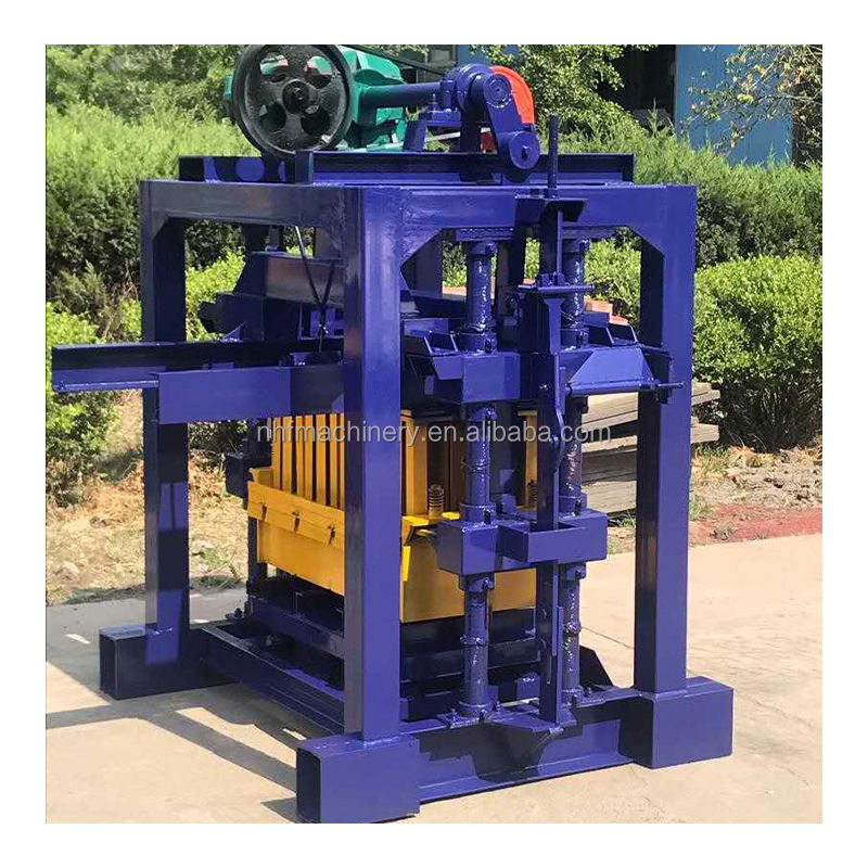 QT4-40 Manual Interlocking Brick Making Machine Ghana Paver Block Concrete Block Production Plant Brick Making Machine