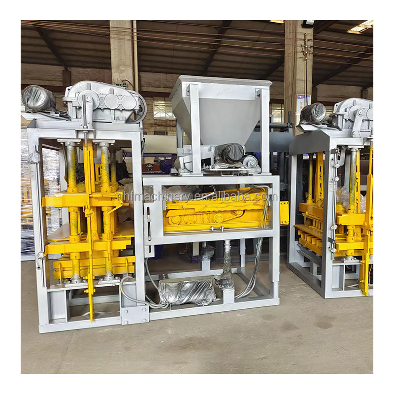 Eco-Saving Stable Output QT4-25 Hollow Cement Interlocking Block Making Machine Production Line Building Block Machine
