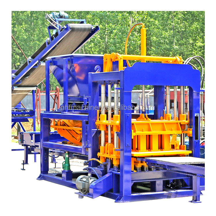 QT6 Full Automatic PLC Interlock Paving Block Making Machine Hollow Concrete Brick Production Line High Productivity