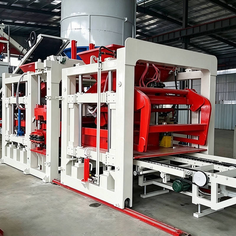QT12-15 Automatic Concrete Cement Hollow Block & Brick Making Machine Plant Hydraulic Pressure Engine High Yield Less Material