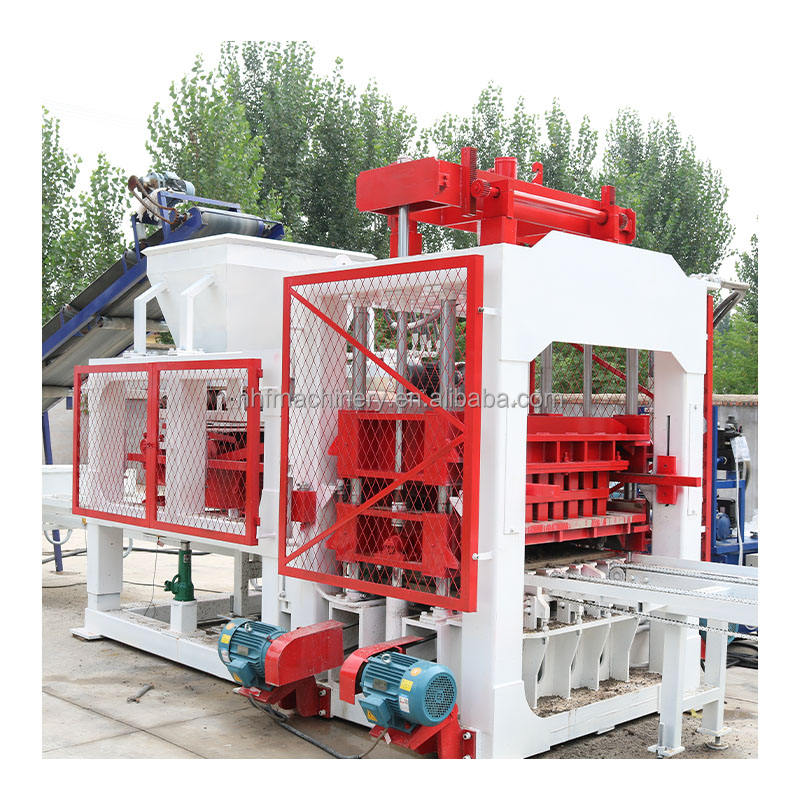 Concrete Curbstone Paver Block Making Machine QT8 with PLC and Engine Hydraulic Pressure Molds for Roadside and Garden Borders